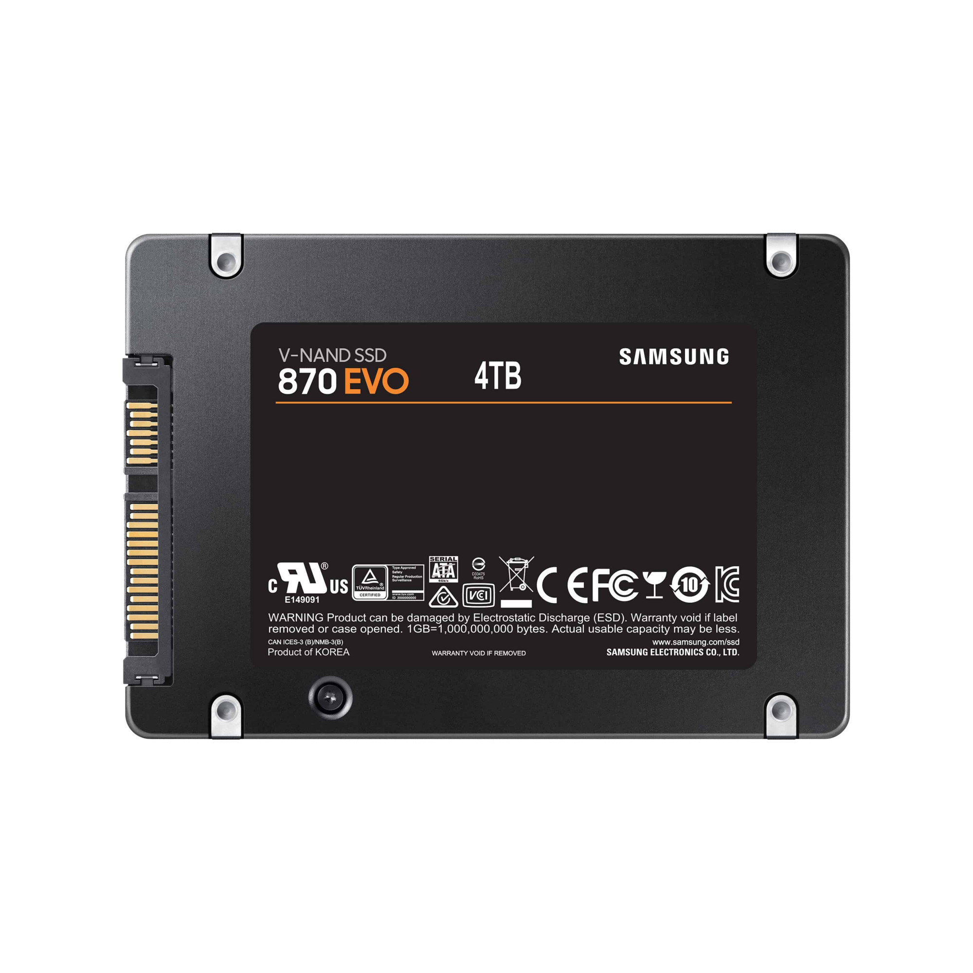 SSD накопичувач Samsung 870 EVO 4 TB (MZ-77E4T0B)